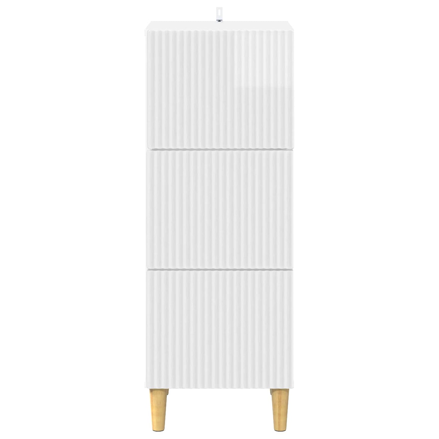 Ladenkast Hoogglans Wit 33 x 34,5 x 90 cm Bewerkt hout
