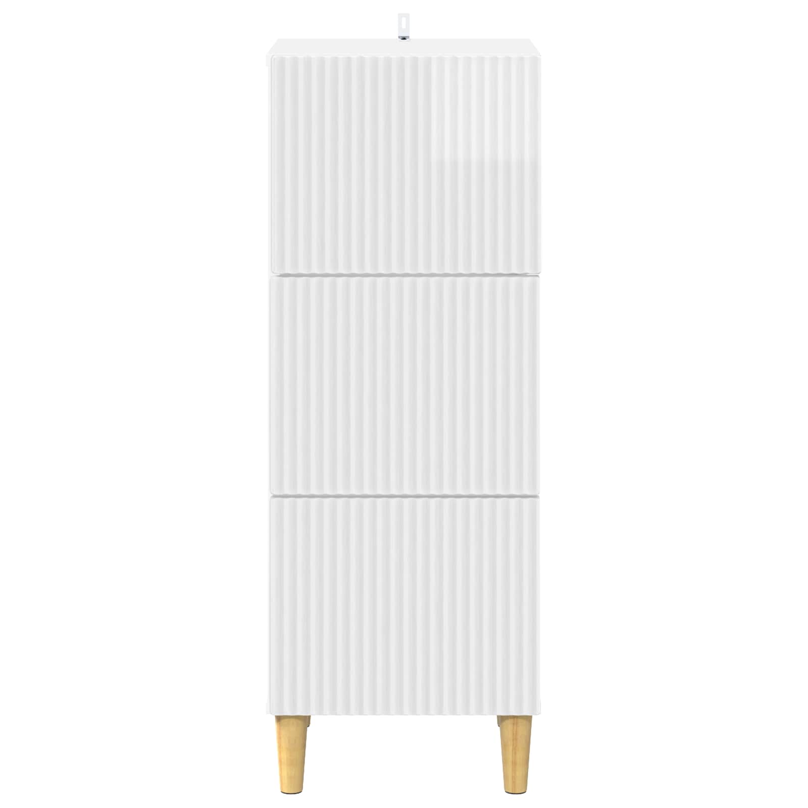 Ladenkast Hoogglans Wit 33 x 34,5 x 90 cm Bewerkt hout