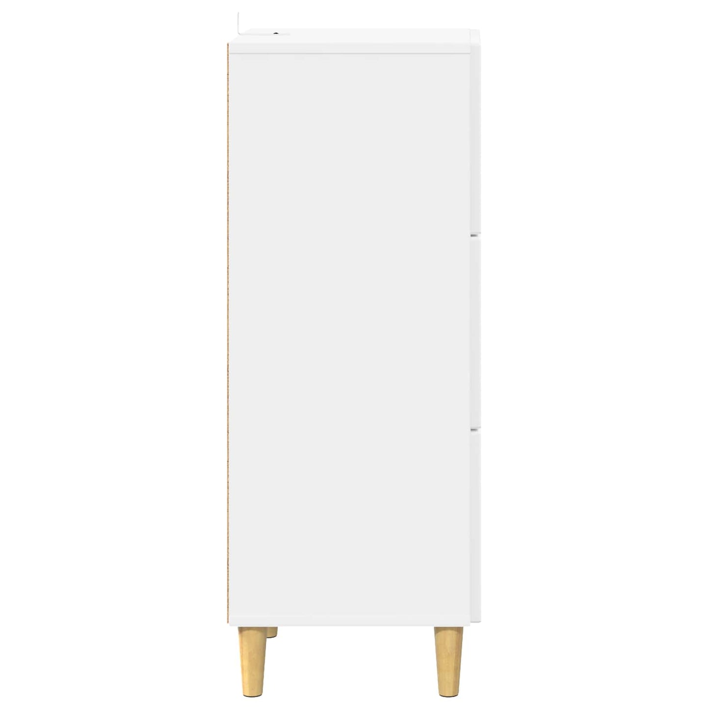 Ladenkast Hoogglans Wit 33 x 34,5 x 90 cm Bewerkt hout