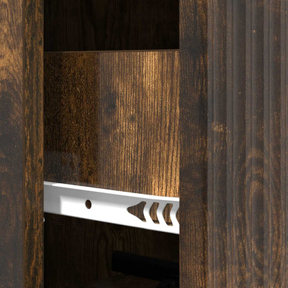 Ladenkast Gerookt eiken 33 x 34,5 x 90 cm Bewerkt hout