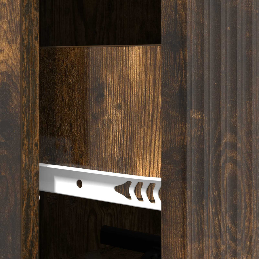 Ladenkast Gerookt eiken 33 x 34,5 x 90 cm Bewerkt hout