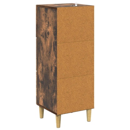 Ladenkast Gerookt eiken 33 x 34,5 x 90 cm Bewerkt hout
