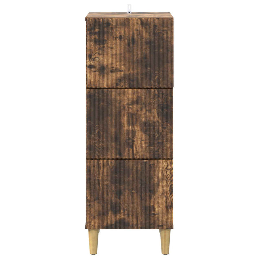 Ladenkast Gerookt eiken 33 x 34,5 x 90 cm Bewerkt hout