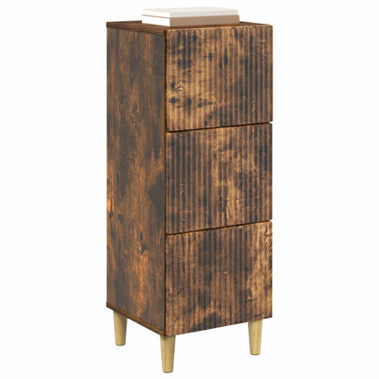 Ladenkast Gerookt eiken 33 x 34,5 x 90 cm Bewerkt hout