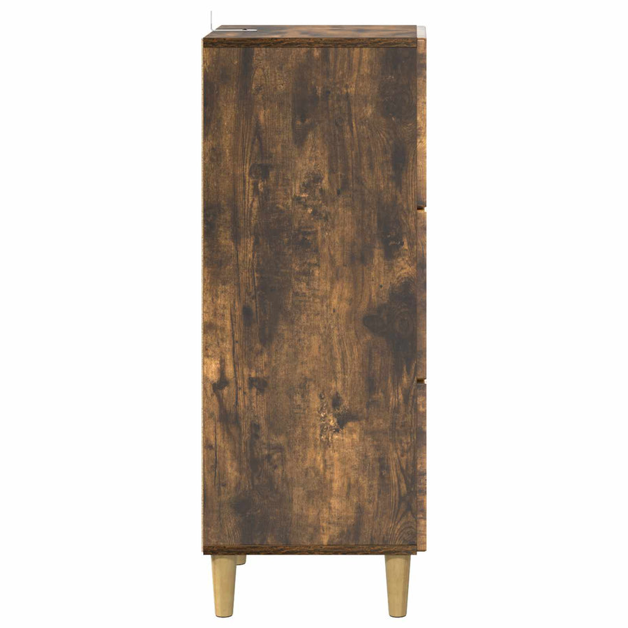 Ladenkast Gerookt eiken 33 x 34,5 x 90 cm Bewerkt hout