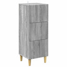 Ladekast 33x34,5x90 cm grijs sonoma bewerkt hout