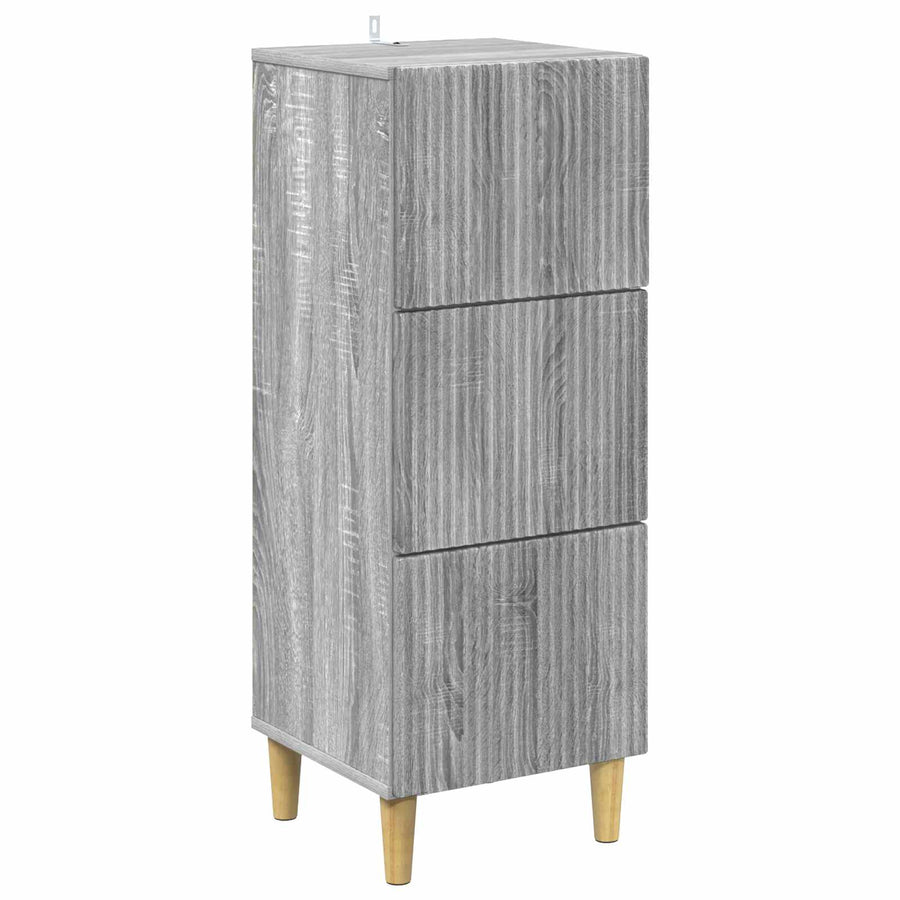 Ladenkast Grijs sonoma 33 x 34,5 x 90 cm Bewerkt hout