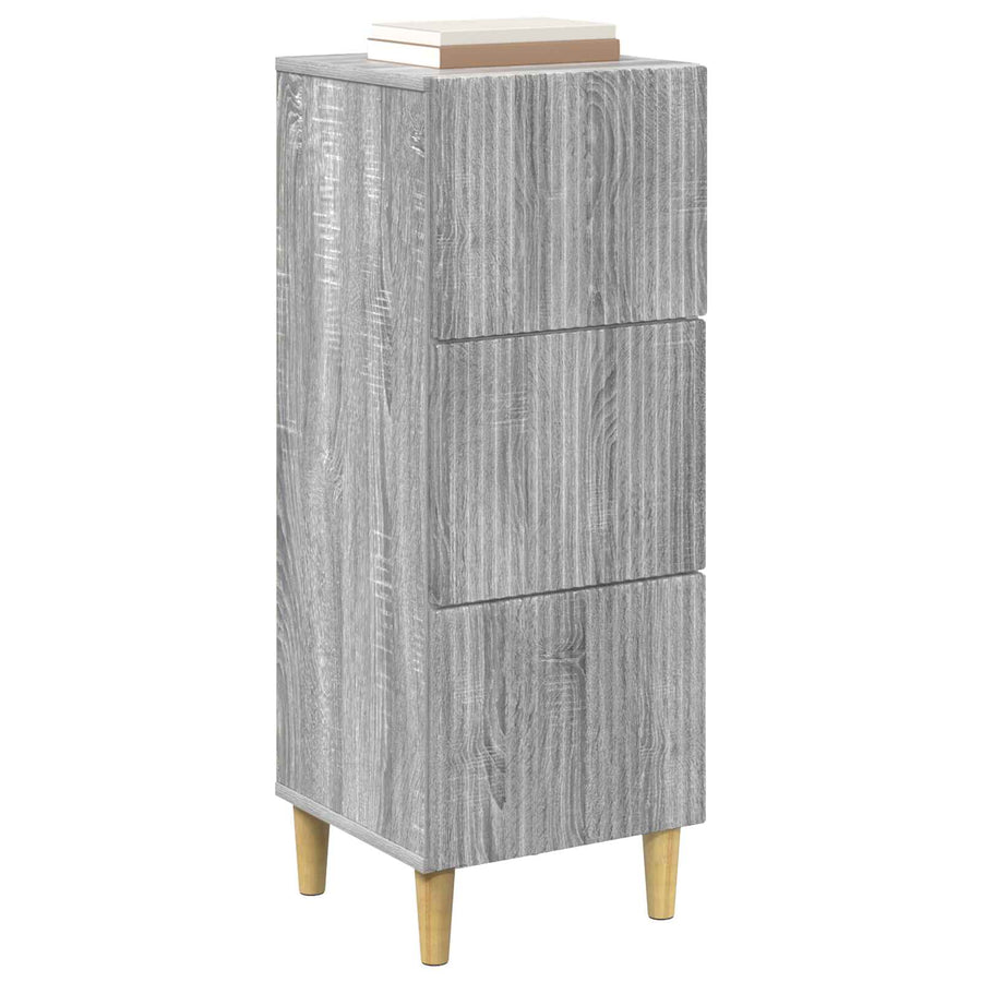 Ladenkast Grijs sonoma 33 x 34,5 x 90 cm Bewerkt hout