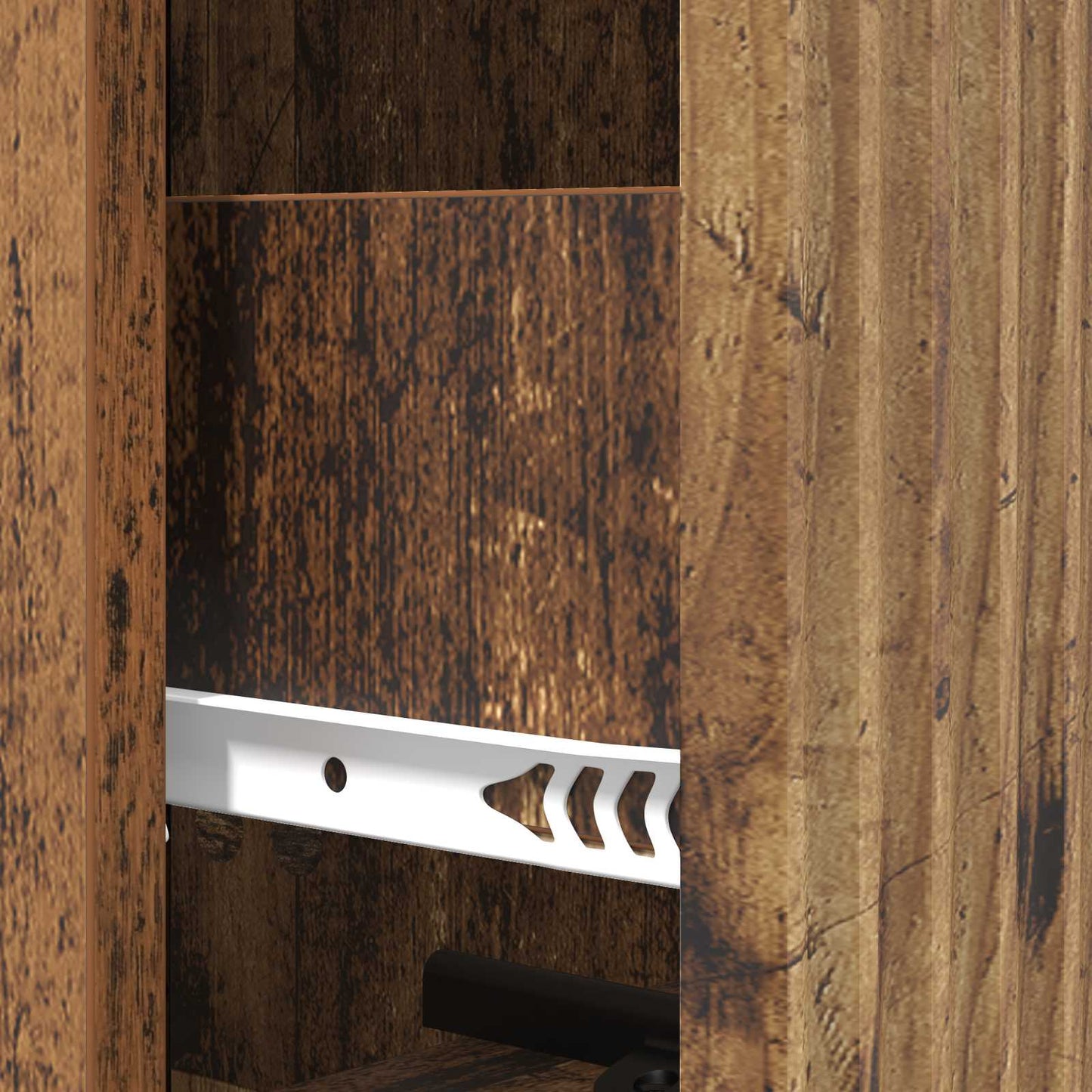 Ladenkast Oud hout 33 x 34,5 x 90 cm Bewerkt hout