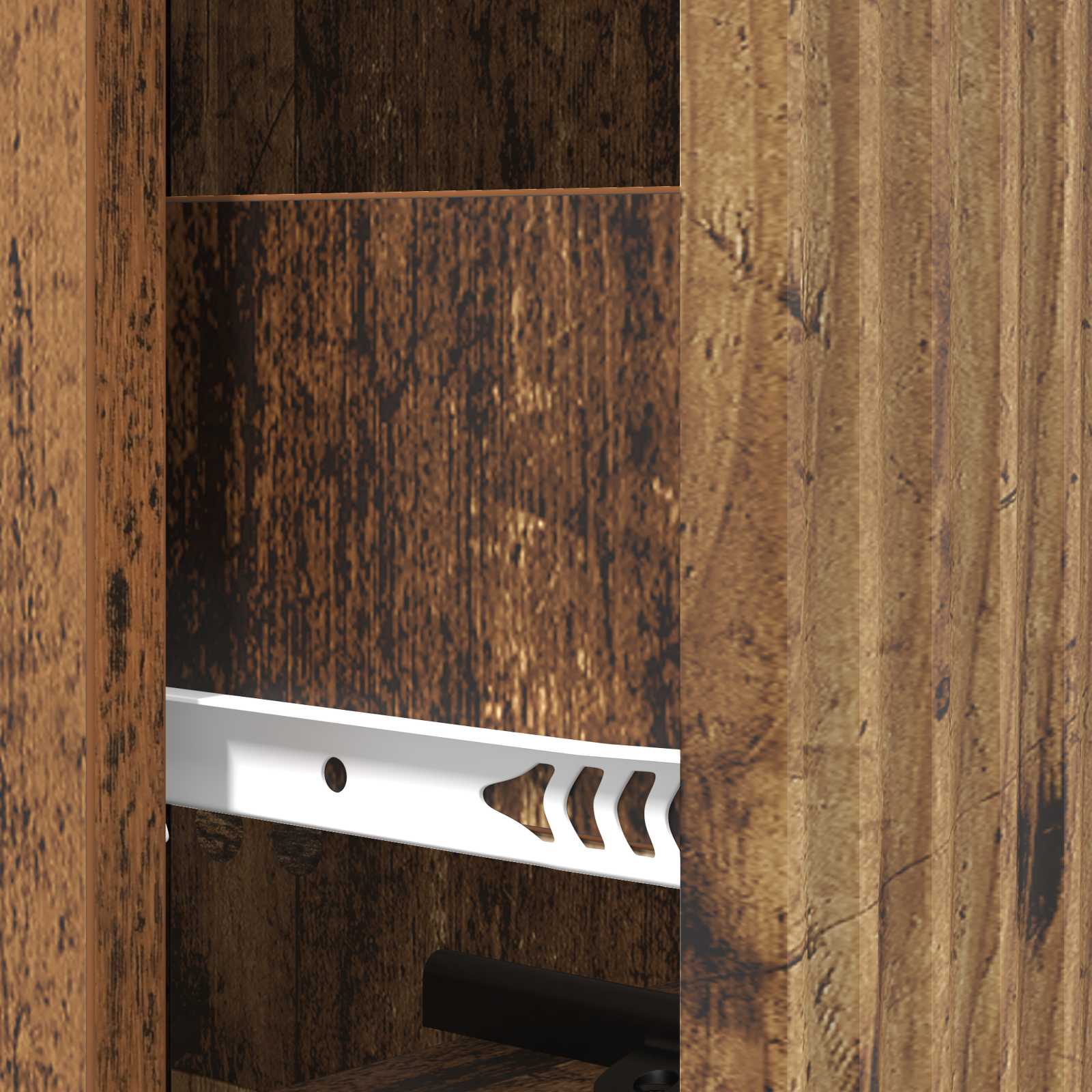 Ladenkast Oud hout 33 x 34,5 x 90 cm Bewerkt hout
