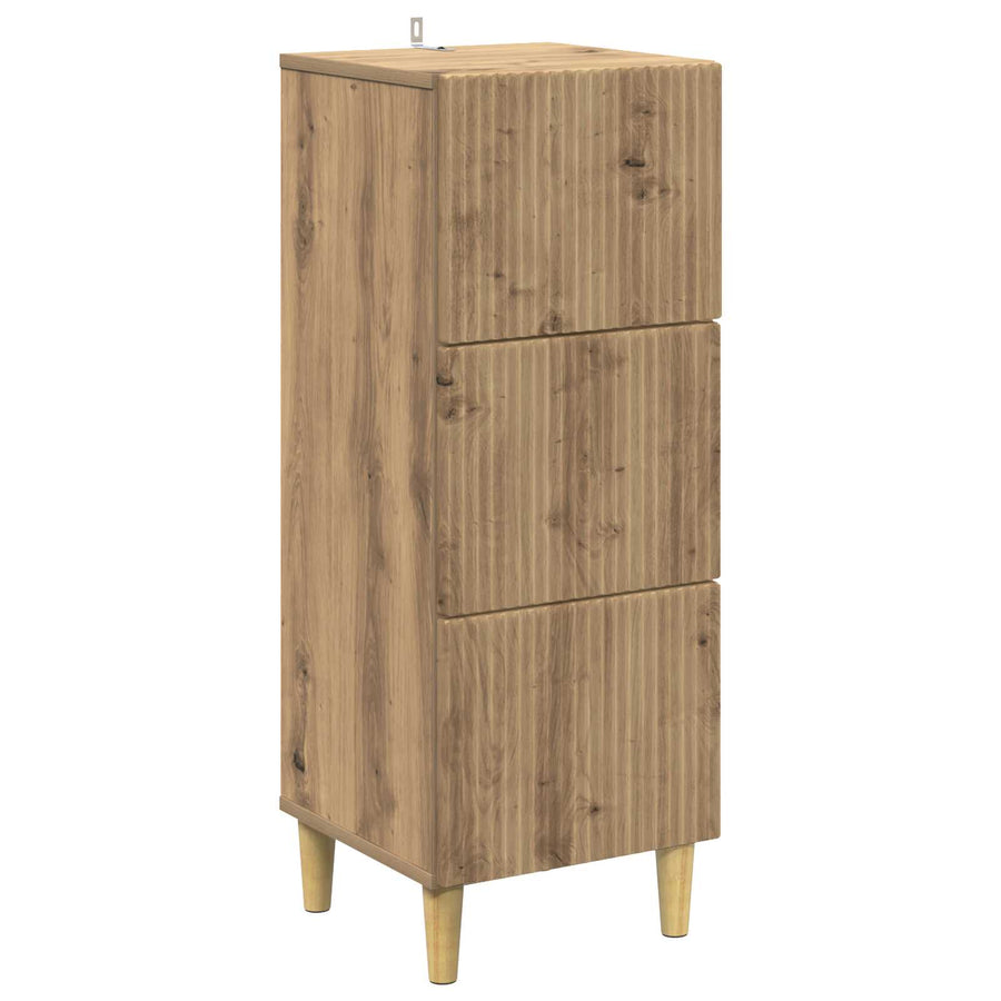 Ladenkast Artisanaal eiken 33 x 34,5 x 90 cm Bewerkt hout