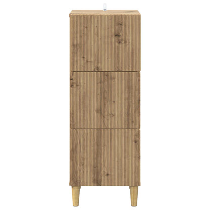 Ladenkast Artisanaal eiken 33 x 34,5 x 90 cm Bewerkt hout
