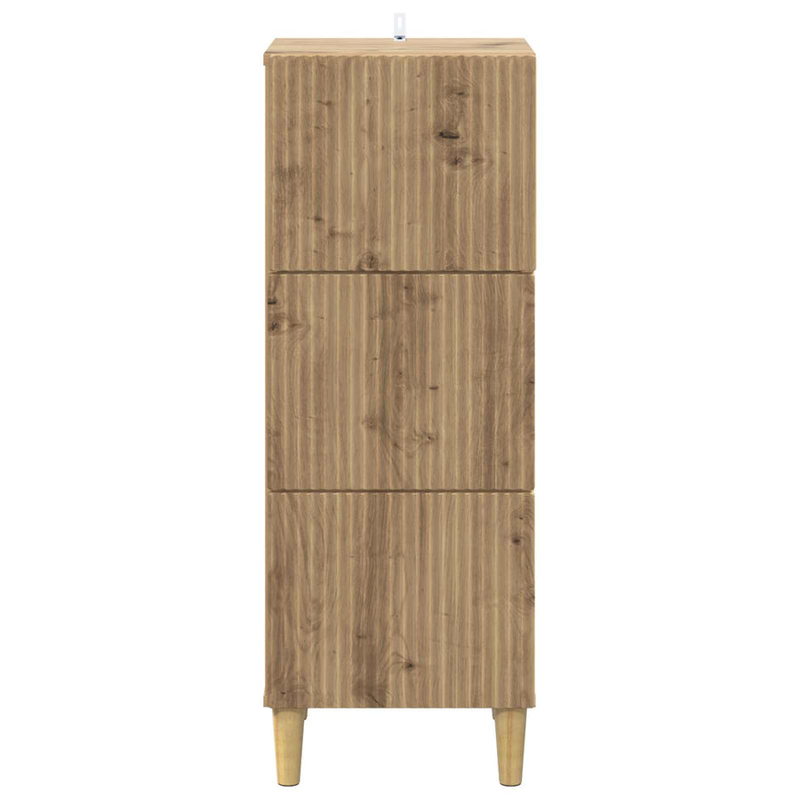 Ladenkast Artisanaal eiken 33 x 34,5 x 90 cm Bewerkt hout