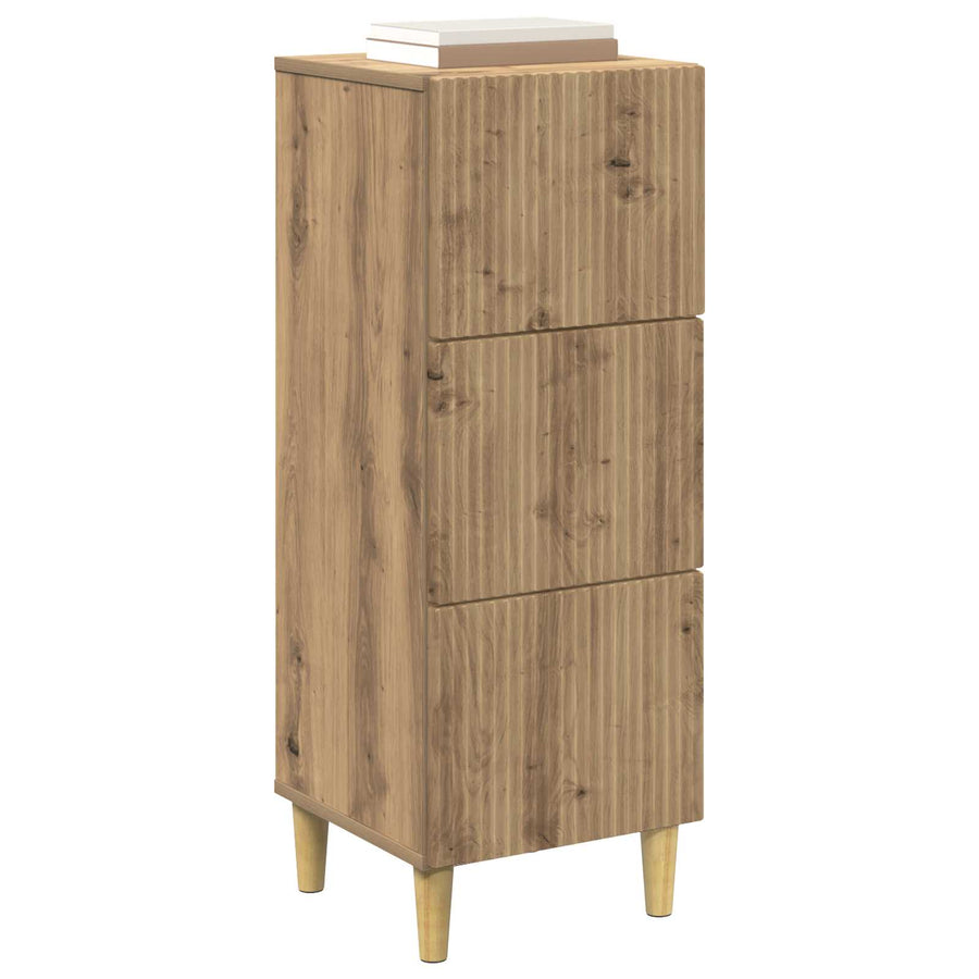 Ladenkast Artisanaal eiken 33 x 34,5 x 90 cm Bewerkt hout