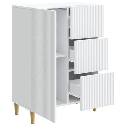 Dressoir met lade Wit 66 x 34,5 x 90 cm Bewerkt hout