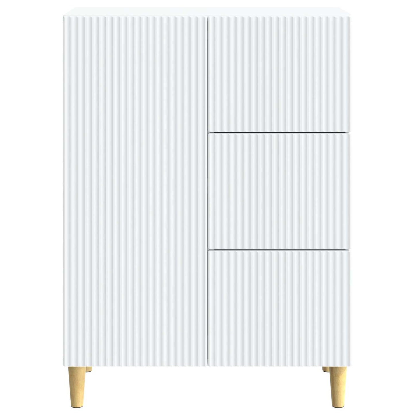 Dressoir met lade Wit 66 x 34,5 x 90 cm Bewerkt hout