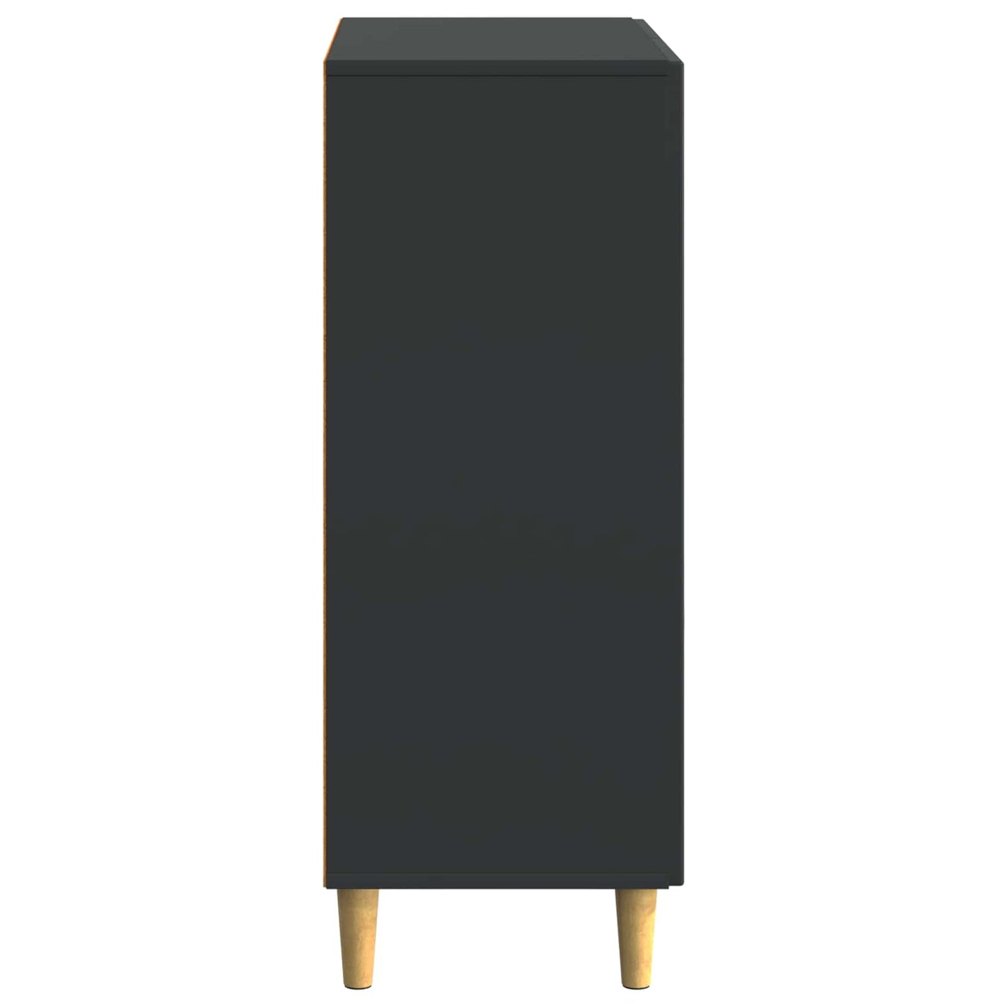 Dressoir met lade Zwart 66 x 34,5 x 90 cm Bewerkt hout