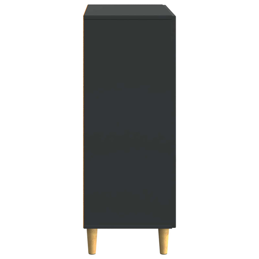 Dressoir met lade Zwart 66 x 34,5 x 90 cm Bewerkt hout