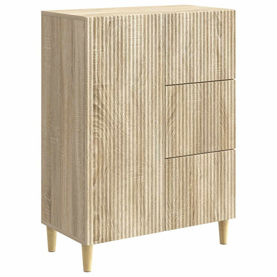 Dressoir met lade Sonoma Eiken 66 x 34,5 x 90 cm Bewerkt hout