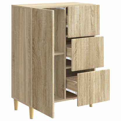 Dressoir met lade Sonoma Eiken 66 x 34,5 x 90 cm Bewerkt hout