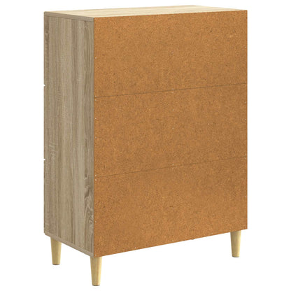Dressoir met lade Sonoma Eiken 66 x 34,5 x 90 cm Bewerkt hout