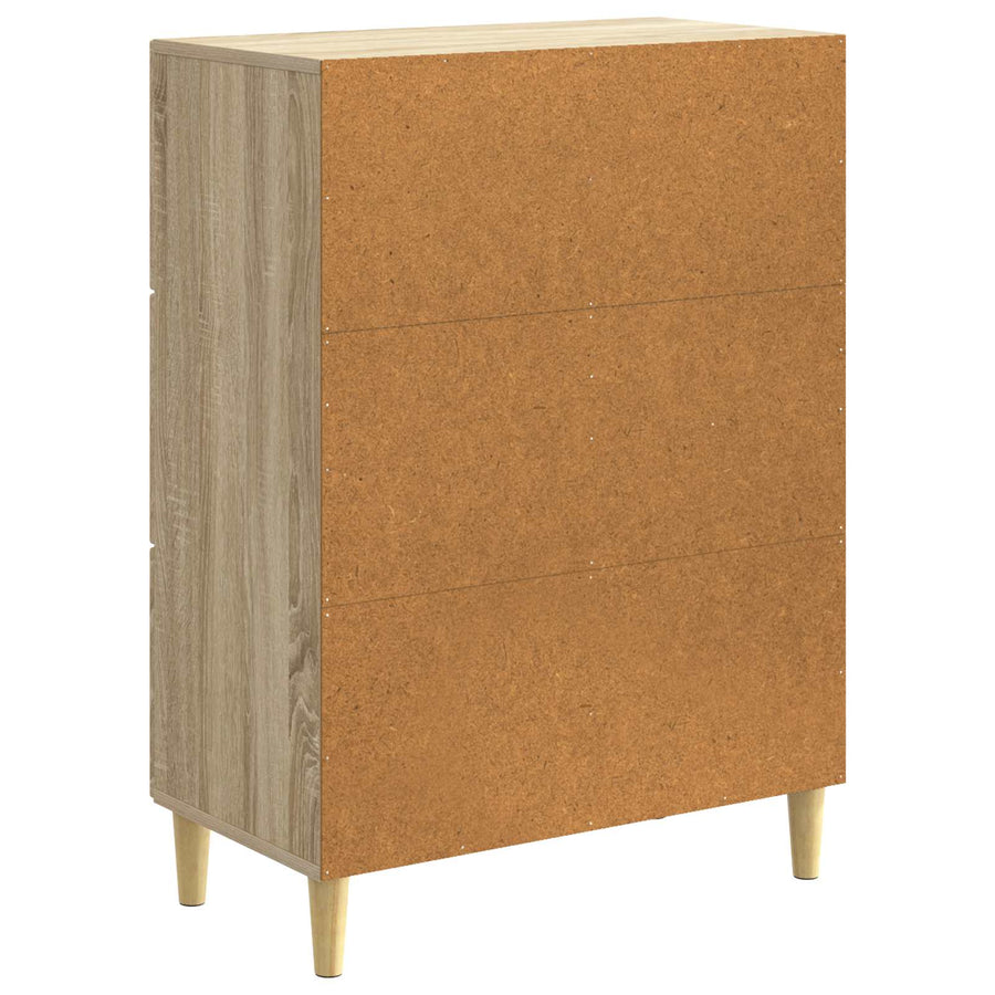Dressoir met lade Sonoma Eiken 66 x 34,5 x 90 cm Bewerkt hout