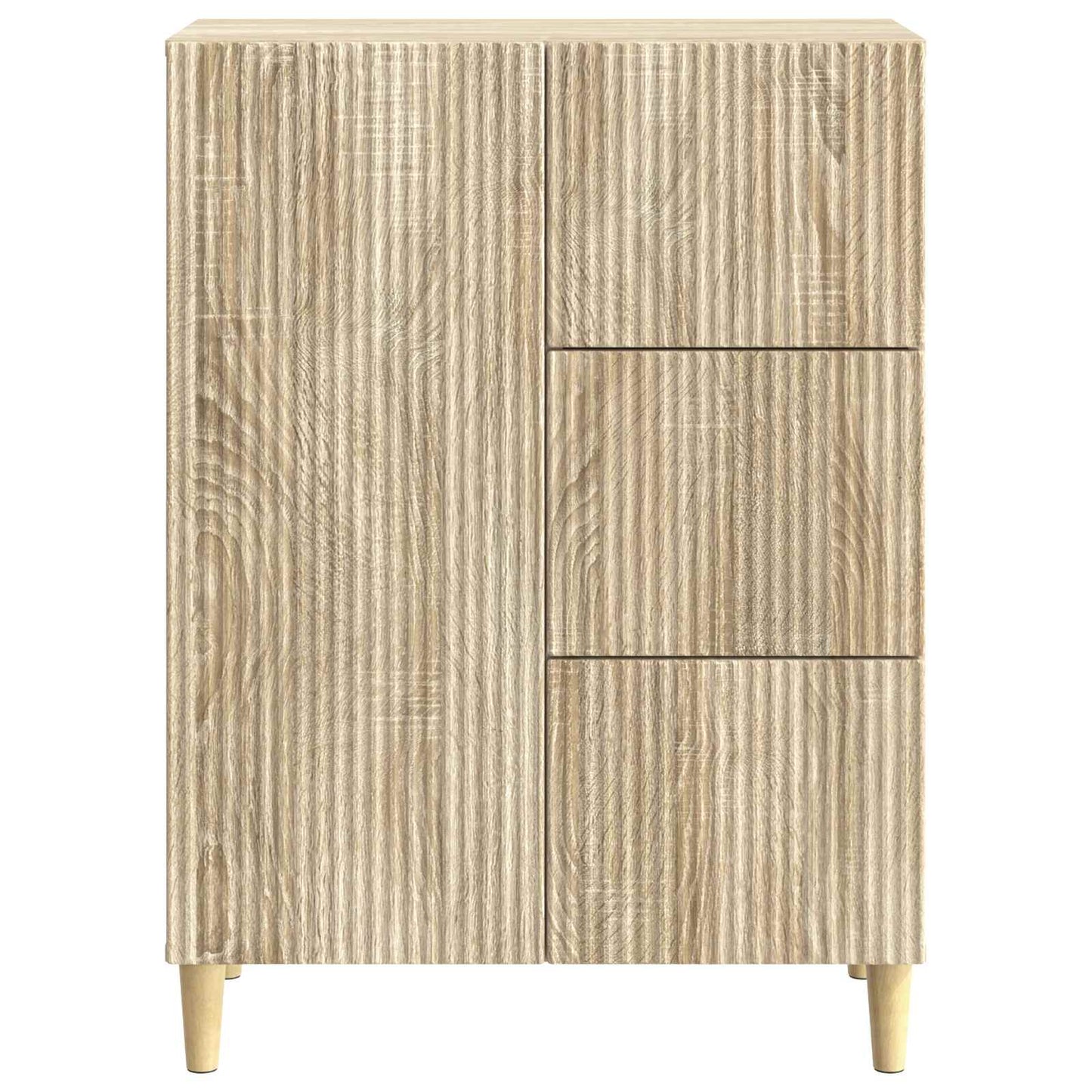 Dressoir met lade Sonoma Eiken 66 x 34,5 x 90 cm Bewerkt hout