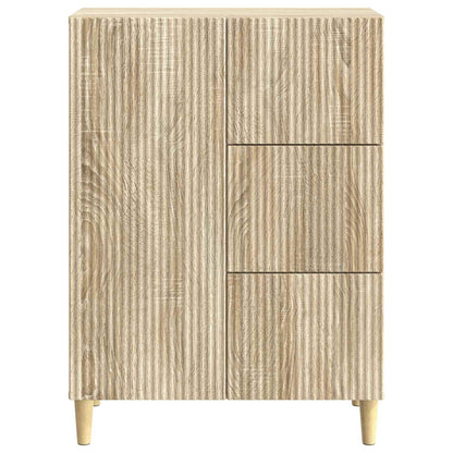 Dressoir met lade Sonoma Eiken 66 x 34,5 x 90 cm Bewerkt hout