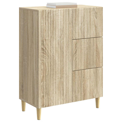 Dressoir met lade Sonoma Eiken 66 x 34,5 x 90 cm Bewerkt hout