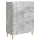 Dressoir betongrijs 66x34,5x90 cm bewerkt hout