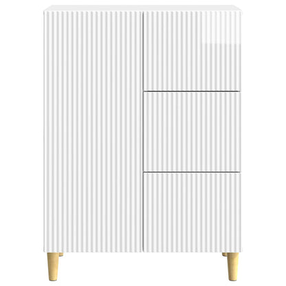 Dressoir met lade Hoogglans Wit 66 x 34,5 x 90 cm Bewerkt hout