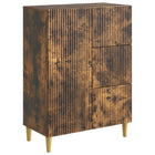 Sideboard with drawer Smoked oak 66 x 34.5 x 90 cm Engineered wood