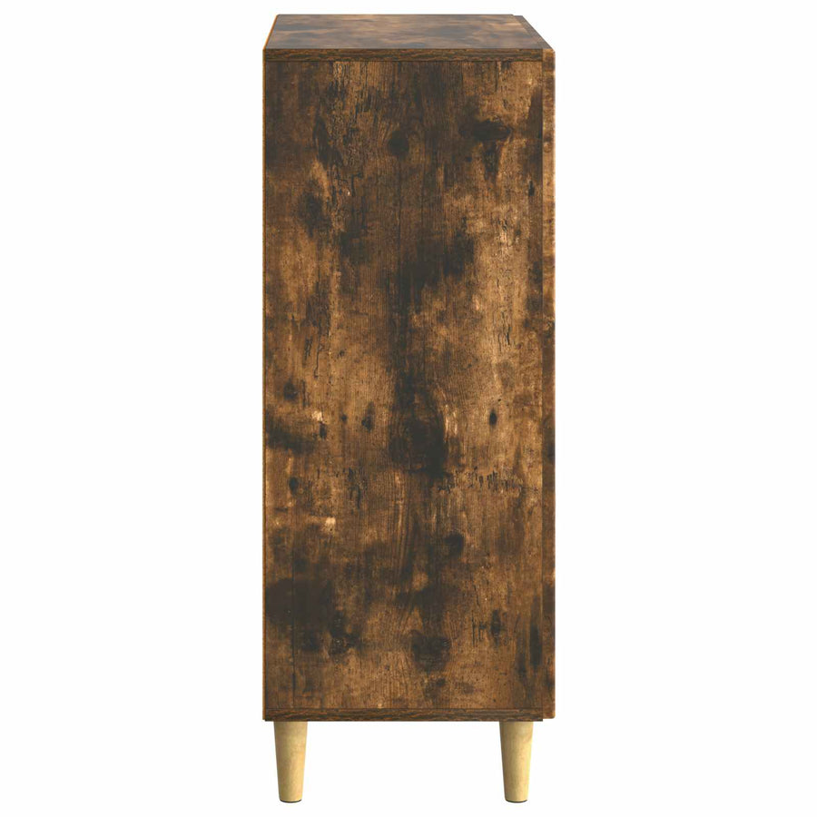 Dressoir met lade Gerookt eiken 66 x 34,5 x 90 cm Bewerkt hout