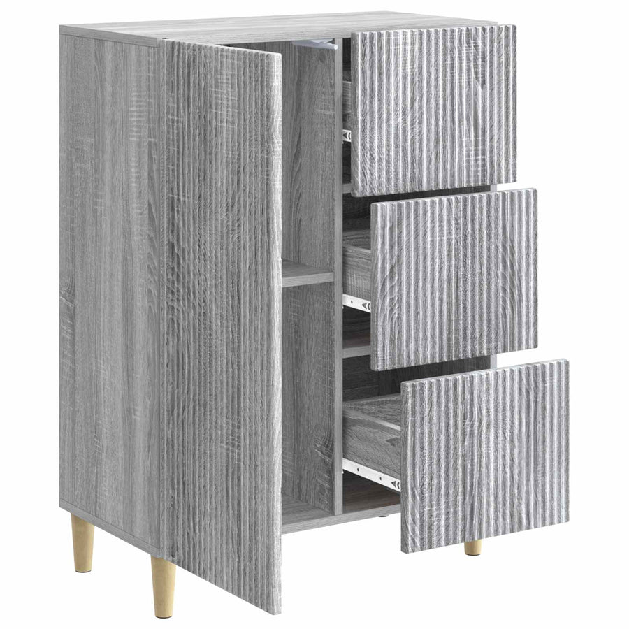 Dressoir met lade Grijs sonoma 66 x 34,5 x 90 cm Bewerkt hout