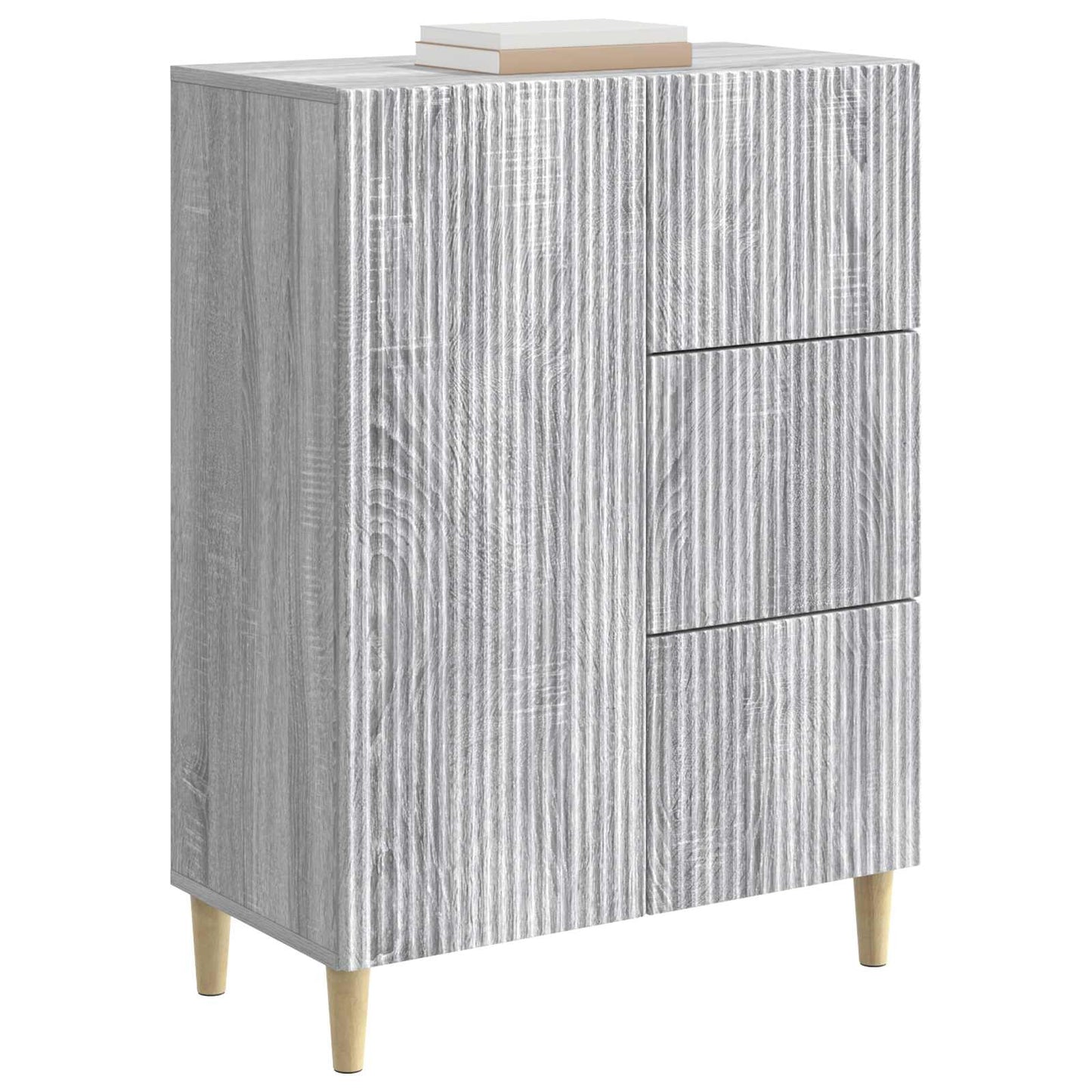 Dressoir met lade Grijs sonoma 66 x 34,5 x 90 cm Bewerkt hout