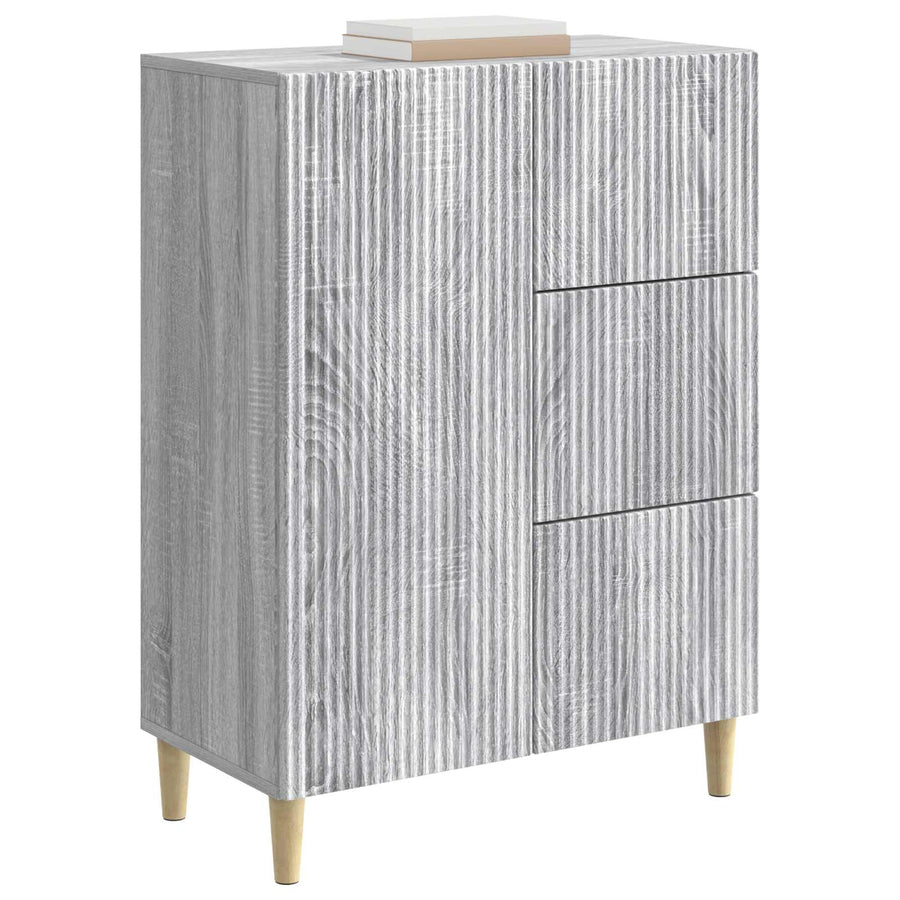 Dressoir met lade Grijs sonoma 66 x 34,5 x 90 cm Bewerkt hout