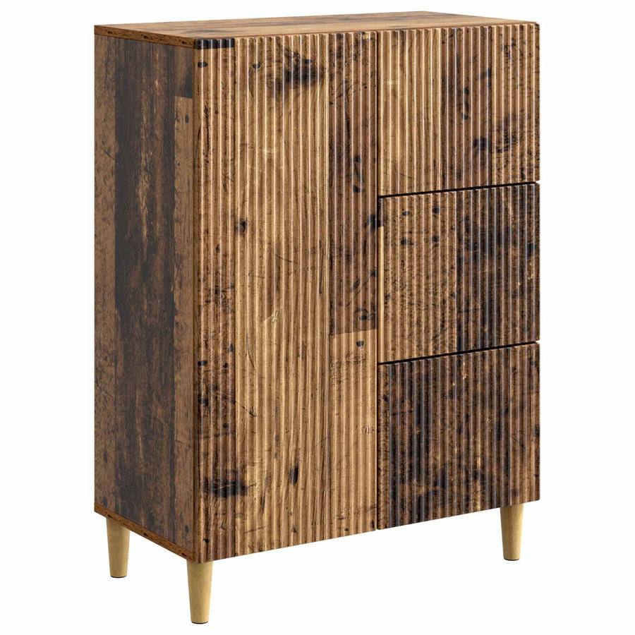 Dressoir met lade Oud hout 66 x 34,5 x 90 cm Bewerkt hout