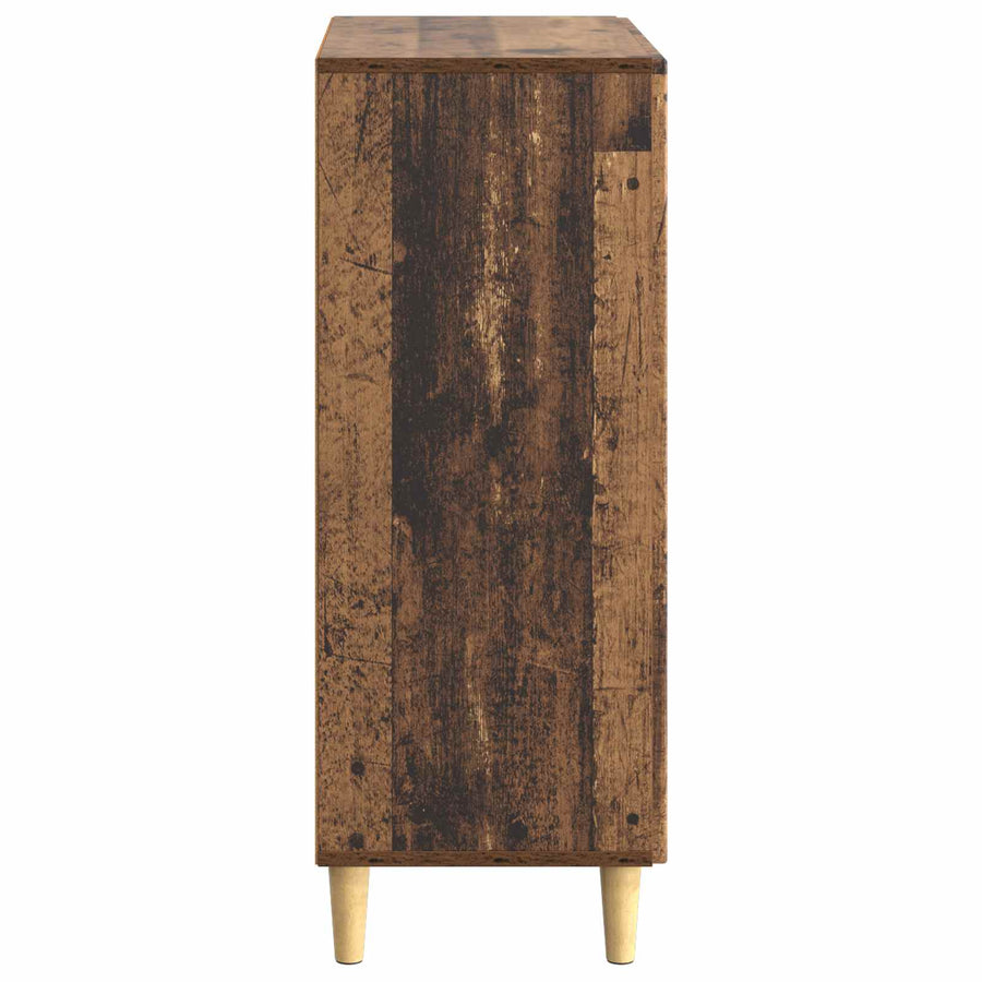 Dressoir met lade Oud hout 66 x 34,5 x 90 cm Bewerkt hout