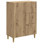 Artisan oak sideboard 66 x 34.5 x 90 cm Engineered wood