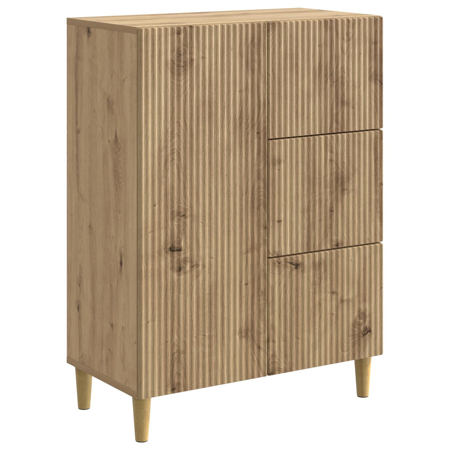 Dressoir Artisanaal eiken 66 x 34,5 x 90 cm Bewerkt hout