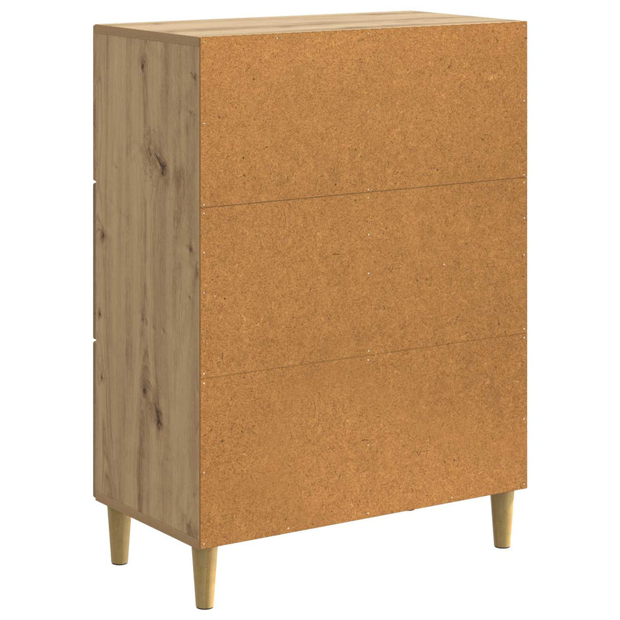 Dressoir Artisanaal eiken 66 x 34,5 x 90 cm Bewerkt hout