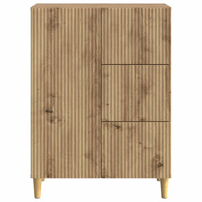 Dressoir Artisanaal eiken 66 x 34,5 x 90 cm Bewerkt hout