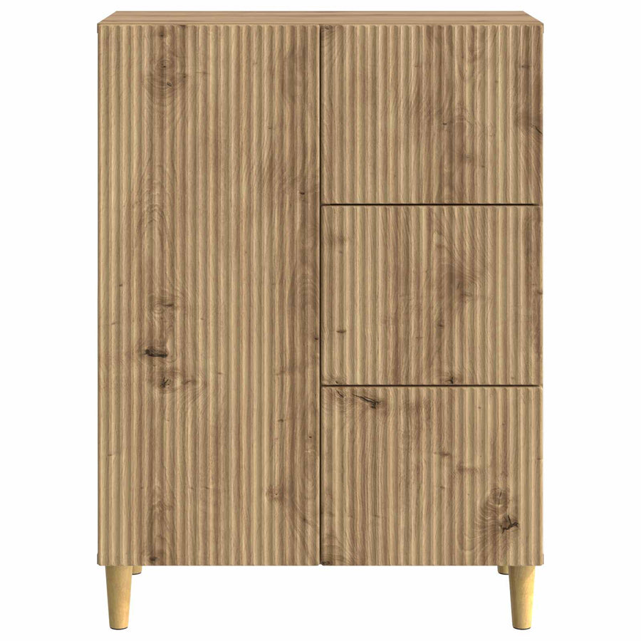 Dressoir Artisanaal eiken 66 x 34,5 x 90 cm Bewerkt hout
