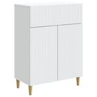 Dressoir wit 66x34,5x90 cm bewerkt hout