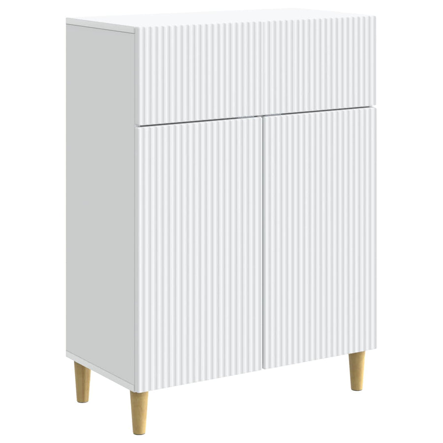 Dressoir met lade Wit 66 x 34,5 x 90 cm Bewerkt hout