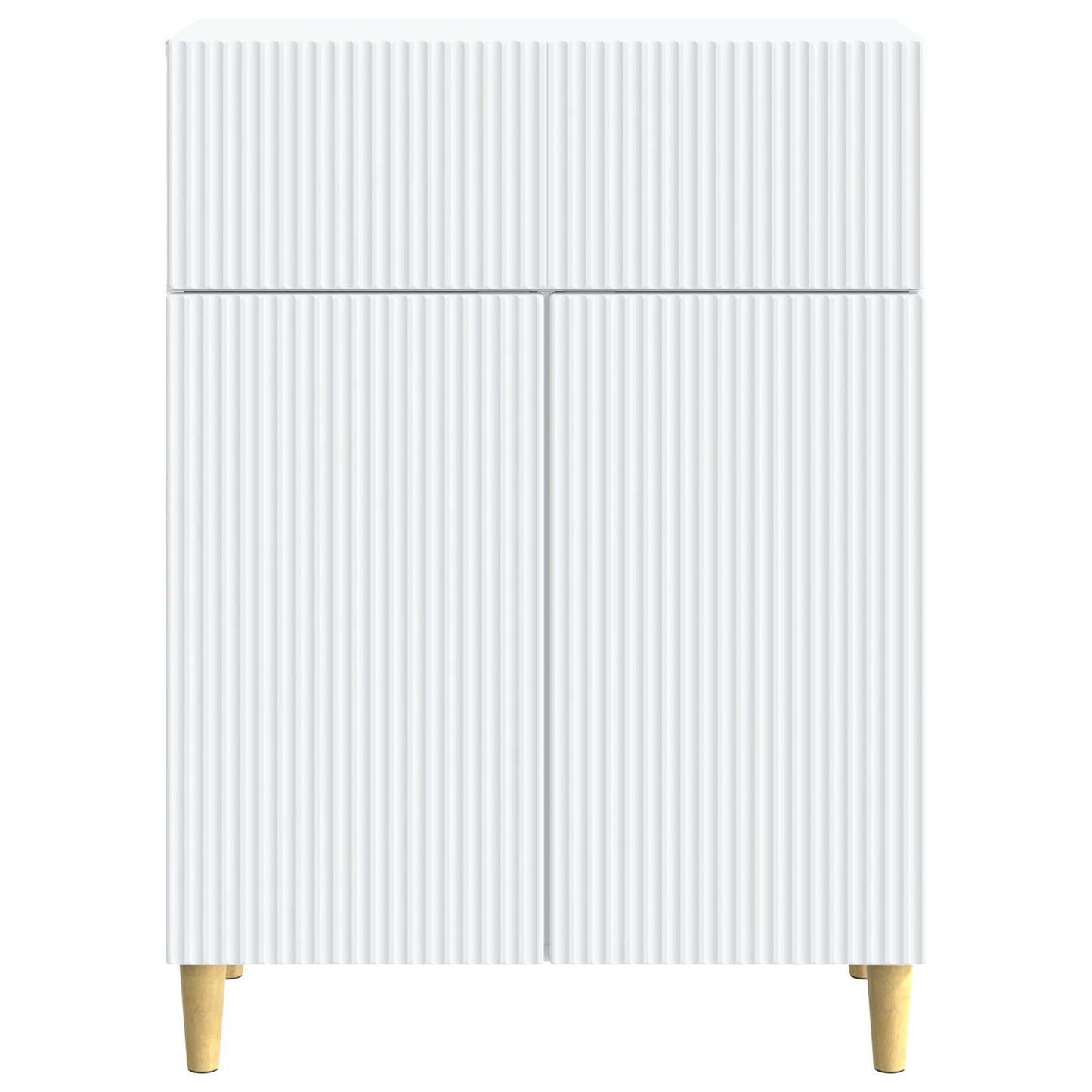 Dressoir met lade Wit 66 x 34,5 x 90 cm Bewerkt hout