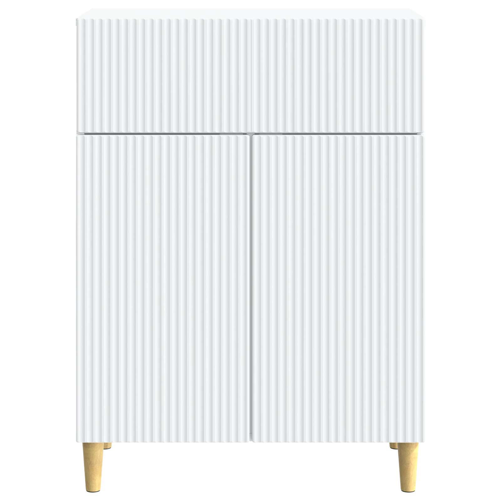 Dressoir met lade Wit 66 x 34,5 x 90 cm Bewerkt hout