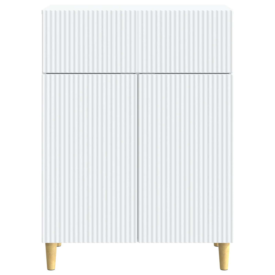 Dressoir met lade Wit 66 x 34,5 x 90 cm Bewerkt hout