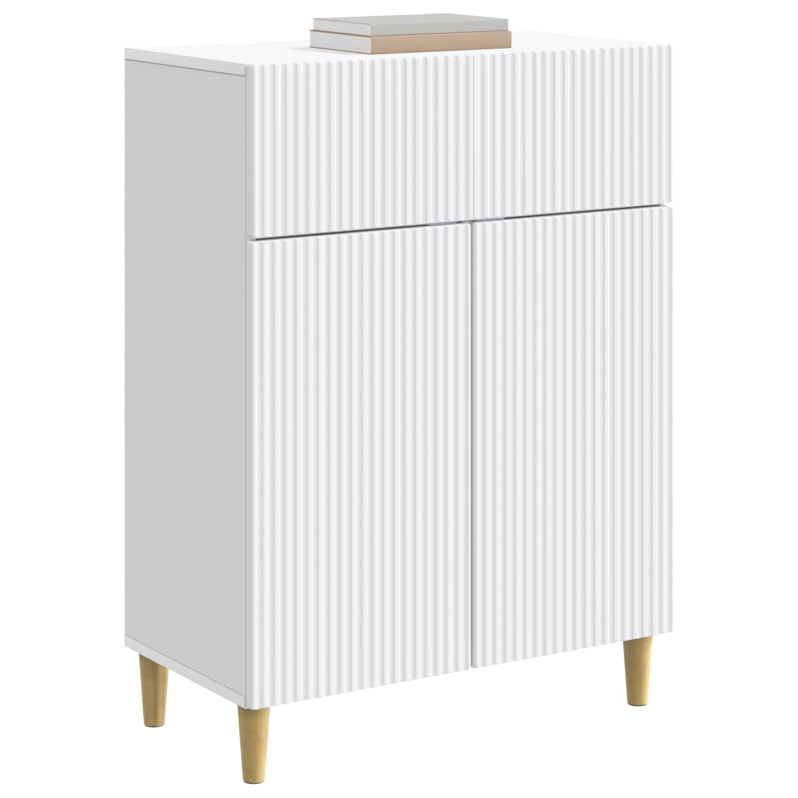 Dressoir met lade Wit 66 x 34,5 x 90 cm Bewerkt hout