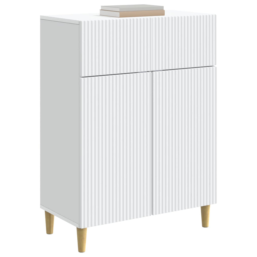 Dressoir met lade Wit 66 x 34,5 x 90 cm Bewerkt hout